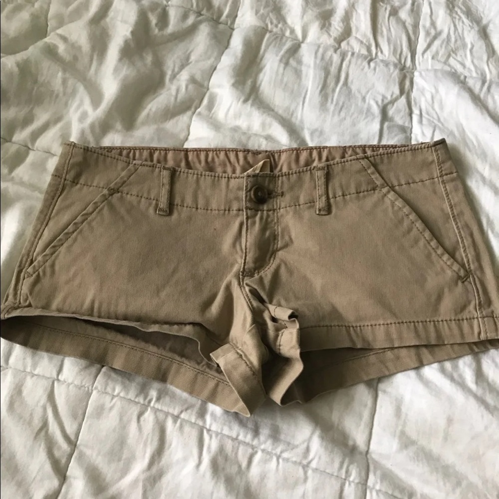 Hollister tan shorts